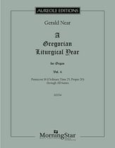 A Gregorian Liturgical Year #4 Organ sheet music cover